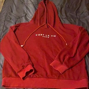 Maroon hoodie